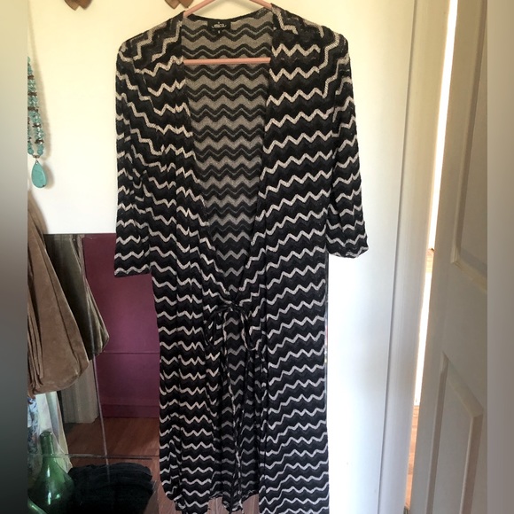 Grey & black duster/ cardigan - Picture 1 of 6